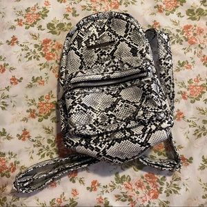Nine West Snake Print Mini Backpack